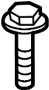 View Bolt. (Front, Rear, Upper, Lower) Full-Sized Product Image