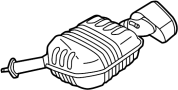 Image of Muffler Assembly -. (Left, Rear) image for your Hyundai
