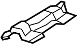Image of Interior Grab Bar Bracket (Left, Rear) image for your Hyundai