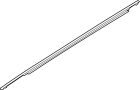 Image of Door Belt Molding (Left, Front, Upper) image for your 2025 Hyundai Ioniq 6 -L - cylinder BATTERY EV (EV/BEV) A/T AWD Preferred Sedan 
