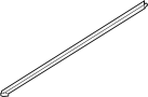 Image of Door Window Belt Weatherstrip (Right, Front) image for your 2010 Hyundai Genesis  3.8 Sedan 
