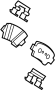 Image of Disc Brake Pad Set (Rear) image for your 2011 Hyundai Tucson  GLS Sport Utility 