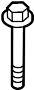 View Suspension Crossmember Bolt (Rear, Lower) Full-Sized Product Image