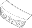 Image of Deck Lid image for your 2019 Hyundai Sonata   