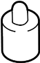 Image of Deck Lid Stop Buffer image for your 2010 Hyundai Elantra   