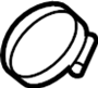 Image of Resonator clamp. Resonator clip. Included with: Resonator. image for your 2021 Hyundai Sonata  SEL Plus Sedan 