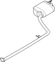 Image of Exhaust Muffler (Rear) image for your 2012 Hyundai Tucson 2.0L M/T FWD GL Sport Utility 