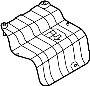 Image of Floor Pan Heat Shield (Left, Rear) image for your 2014 Hyundai Elantra GT   