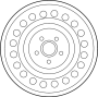 Image of Wheel image for your 2025 Hyundai Palisade 3.8L Lambda II V6 A/T FWD Calligraphy Sport Utility 