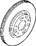 Image of Disc Brake Rotor (Front) image for your 2016 Hyundai Genesis Coupe   