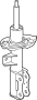 Image of Suspension Strut (Right, Front) image for your 2022 Hyundai Elantra  SE Sedan 
