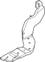Image of Instrument Panel Air Duct (Right, Rear, Lower) image for your 2001 Hyundai Elantra   