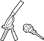 Image of Door Lock Cylinder (Left) image for your 2002 Hyundai Santa Fe  LX Sport Utility 