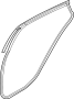 Image of Door Seal (Right, Rear) image for your 2022 Hyundai Sonata  Hybrid Limited Sedan 