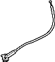 Image of Fuel Filler Door Release Cable image for your 2012 Hyundai Veloster  Base Hatchback 