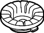 View Coil Spring Insulator (Rear, Upper, Lower) Full-Sized Product Image