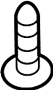 View Screw. Trim. Panel. Door. (Lower) Full-Sized Product Image