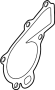 View Engine Water Pump Gasket Full-Sized Product Image