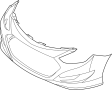 Image of Bumper Cover (Front, Lower) image for your 2011 Hyundai Sonata   