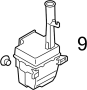 View Grommet. Washer. Reservoir. Pump.  Full-Sized Product Image