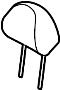 Image of Headrest (Front) image for your 2011 Hyundai Sonata   