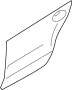 Image of Door Outer Panel (Left, Rear) image for your 2012 Hyundai Sonata  GLS Sedan 