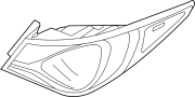 Image of Tail Light Housing (Left, Rear) image for your Hyundai Sonata  
