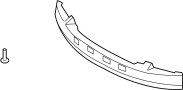 Image of Bumper Impact Absorber (Front) image for your 2003 Hyundai Tiburon  Base Coupe 