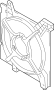 Image of A/C Condenser Fan Shroud image for your 2005 Hyundai Tiburon   