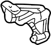 View Bracket. Mount. Engine. Support. (Rear) Full-Sized Product Image