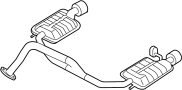 Image of Exhaust Muffler image for your Hyundai Tiburon  