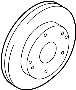 Image of Disc Brake Rotor (Front) image for your 1994 Hyundai Excel   