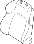 Image of Seat Back Cushion Cover (Front, Rear) image for your 2011 Hyundai Sonata   