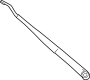 Image of Windshield Wiper Arm (Front) image for your 2010 Hyundai Tucson   