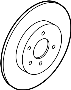 Image of Disc Brake Rotor (Rear) image for your 2016 Hyundai Equus   