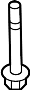 Image of Suspension Crossmember Bolt (Front, Rear, Upper, Lower) image for your 1996 Hyundai