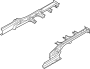 Image of Frame Side Member (Right, Rear) image for your 2022 Hyundai Ioniq   