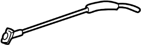 Image of Hood / Trunk Prop Rod image for your 2002 Hyundai Accent   