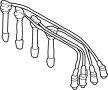Image of Spark Plug Wire Set image for your 2001 Hyundai Elantra   