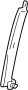 Image of Window Channel (Left, Front, Rear) image for your 2003 Hyundai Accent  Base Hatchback 