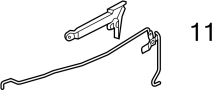 Door Lock Rod Cover (Right, Front)