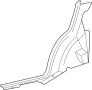 Image of Interior Quarter Panel Trim Panel (Right, Rear, Lower) image for your 2012 Hyundai Veracruz   