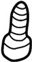 View Screw. Molding. (Front, Rear, Upper) Full-Sized Product Image