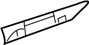 Image of Bumper Cover Bracket (Right, Rear, Upper, Lower) image for your 2013 Hyundai Sonata 2.0L Theta II A/T Limited Sedan 