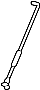 Image of Hood / Trunk Prop Rod image for your 2002 Hyundai Accent   