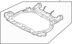 Image of Engine Cradle (Front) image for your 2006 Hyundai Accent  GLS Sedan 