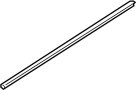 Image of Door Window Belt Weatherstrip (Right, Front) image for your 2009 Hyundai Accent 1.6L M/T GS Hatchback 