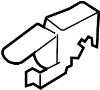Image of Fuel Door Release Handle image for your 2002 Hyundai Santa Fe  Base Sport Utility 