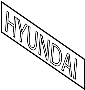 Image of Emblem. (Rear). Emblem or Ornament used. image for your 2005 Hyundai Tiburon   