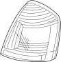 Image of Tail Light Housing (Right, Rear) image for your 2007 Hyundai Accent   